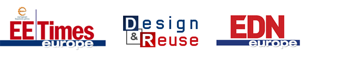 EE Times Europe, Design & Reuse and EDN Europe logos
