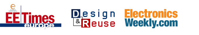 EE Times Europe, Design & Reuse and Electronics Weekly logos