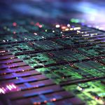 Iridescent silicon microchip / chip design